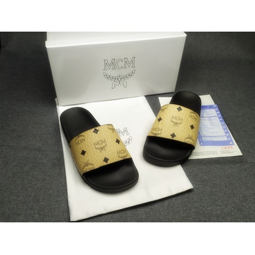Replica MCM Slippers For Women #970612 $39.00 USD for Wholesale