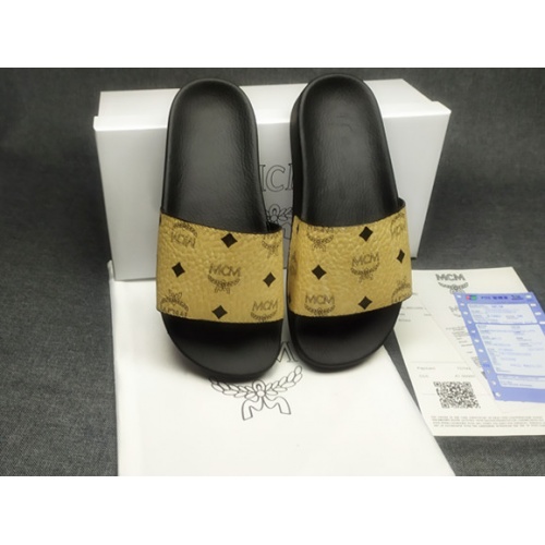Replica MCM Slippers For Men #970613 $39.00 USD for Wholesale