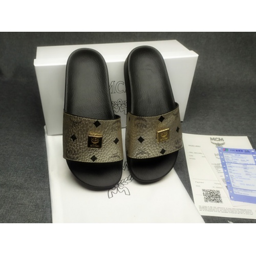 Replica MCM Slippers For Men #970623 $39.00 USD for Wholesale