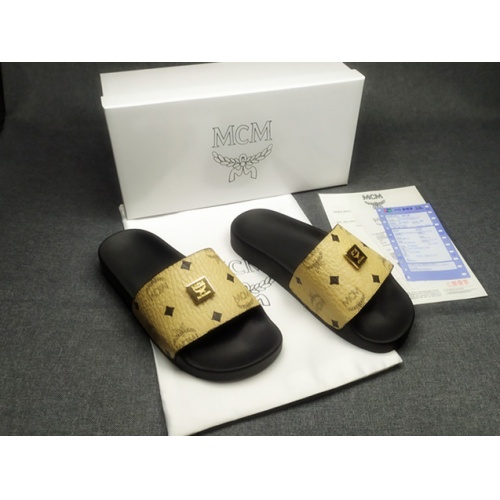 Replica MCM Slippers For Women #970629 $39.00 USD for Wholesale