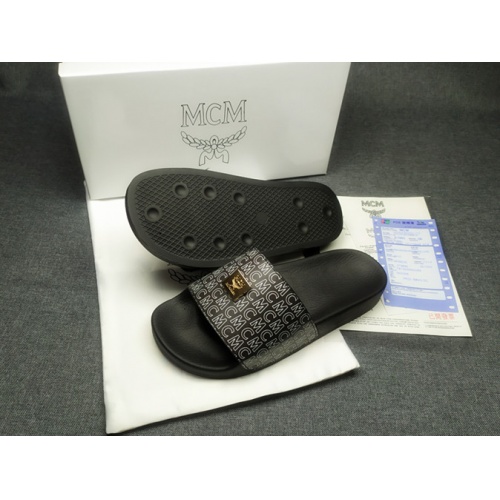 Replica MCM Slippers For Men #970640 $39.00 USD for Wholesale