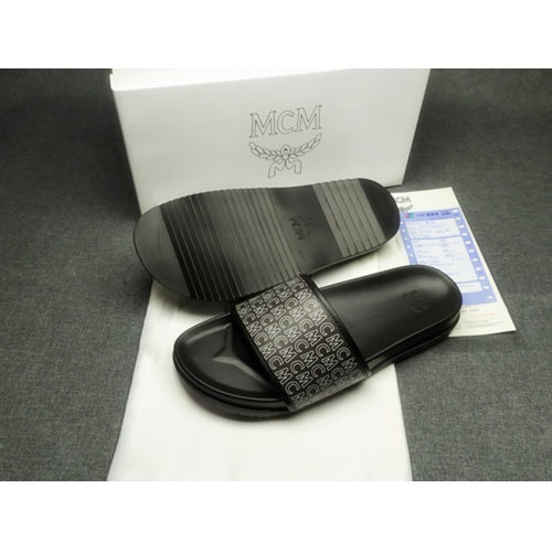 Replica MCM Slippers For Men #970652 $42.00 USD for Wholesale