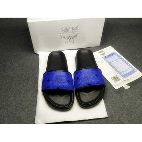Replica MCM Slippers For Men #970653 $42.00 USD for Wholesale