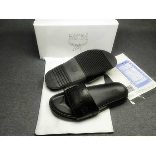 Replica MCM Slippers For Men #970654 $42.00 USD for Wholesale