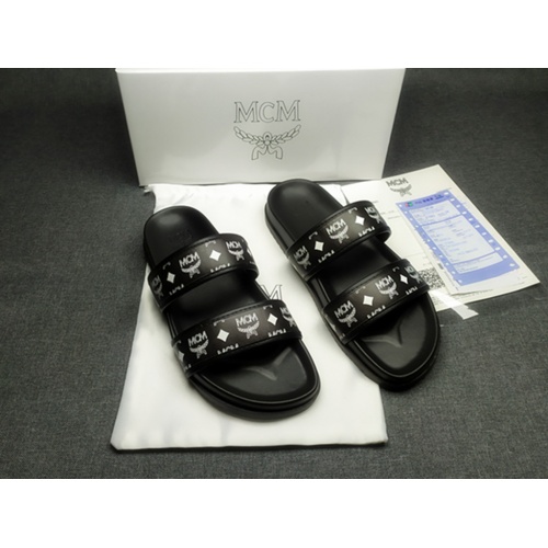 Replica MCM Slippers For Men #970655 $42.00 USD for Wholesale