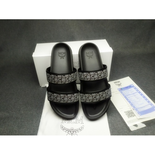Replica MCM Slippers For Men #970657 $42.00 USD for Wholesale
