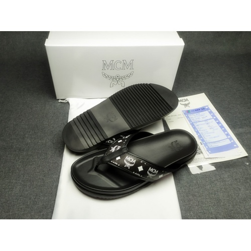 Replica MCM Slippers For Men #970659 $42.00 USD for Wholesale