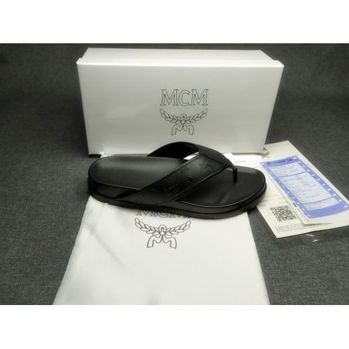 Replica MCM Slippers For Men #970660 $42.00 USD for Wholesale
