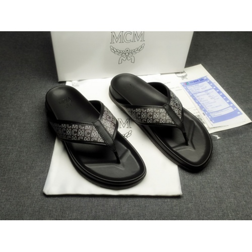 Replica MCM Slippers For Men #970661 $42.00 USD for Wholesale