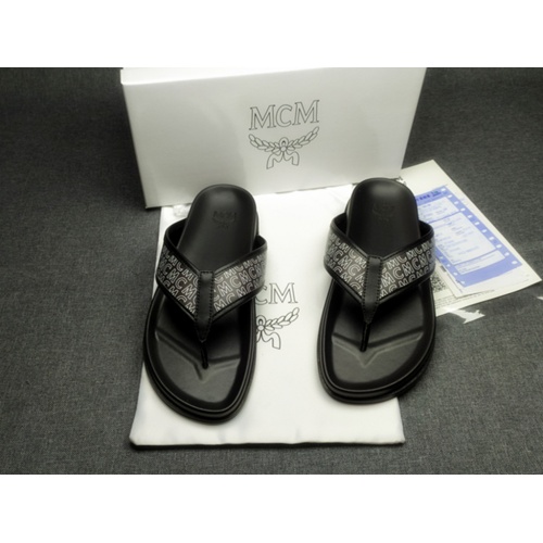 Replica MCM Slippers For Men #970661 $42.00 USD for Wholesale