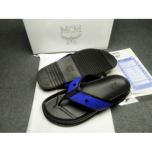 Replica MCM Slippers For Men #970662 $42.00 USD for Wholesale