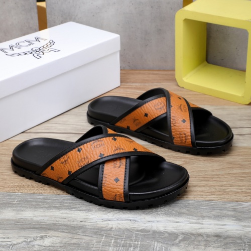 Replica MCM Slippers For Men #970664 $42.00 USD for Wholesale
