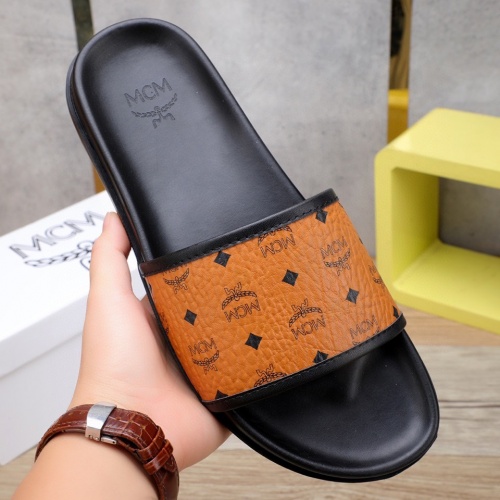 Replica MCM Slippers For Men #970666 $42.00 USD for Wholesale