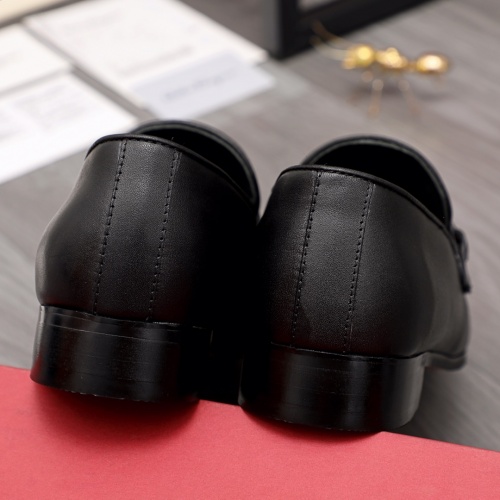 Replica Salvatore Ferragamo Leather Shoes For Men #971511 $80.00 USD for Wholesale