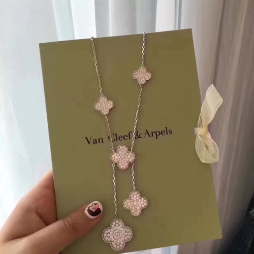 Replica Van Cleef & Arpels Necklaces For Women #972945 $60.00 USD for Wholesale