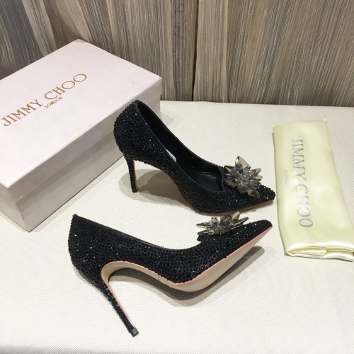 Replica Jimmy Choo High-Heeled Shoes For Women #973120 $85.00 USD for Wholesale