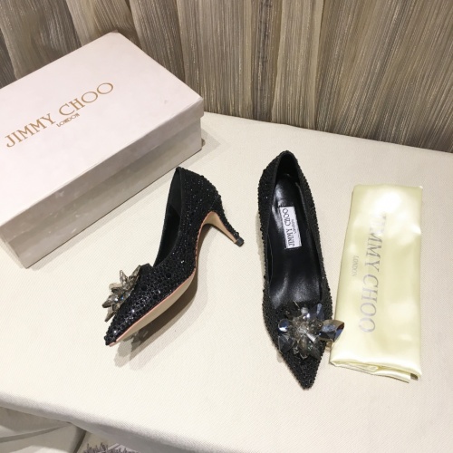 Replica Jimmy Choo High-Heeled Shoes For Women #973133 $85.00 USD for Wholesale
