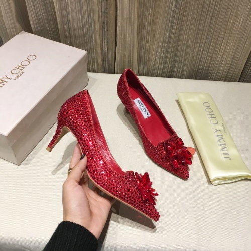 Replica Jimmy Choo High-Heeled Shoes For Women #973134, $85.00 USD, [ITEM#973134], Replica Jimmy Choo High-Heeled Shoes outlet from China