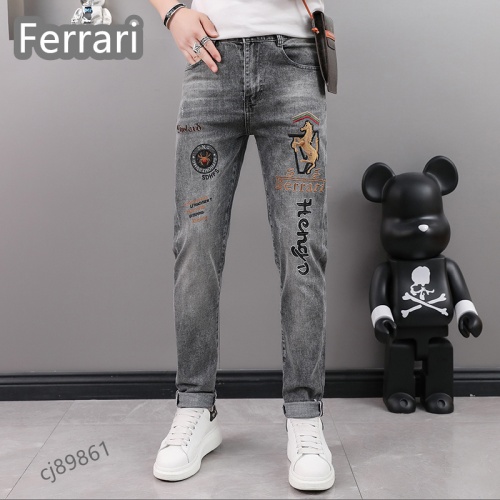 Replica Ferrari Jeans For Men #975901, $48.00 USD, [ITEM#975901], Replica Ferrari Jeans outlet from China