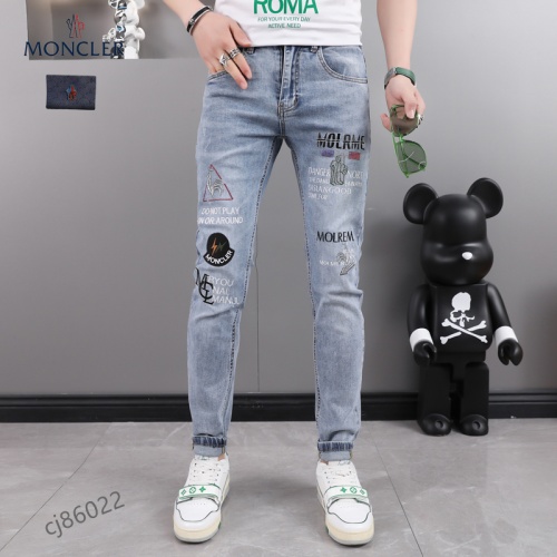 Replica Moncler Jeans For Men #975907, $48.00 USD, [ITEM#975907], Replica Moncler Jeans outlet from China