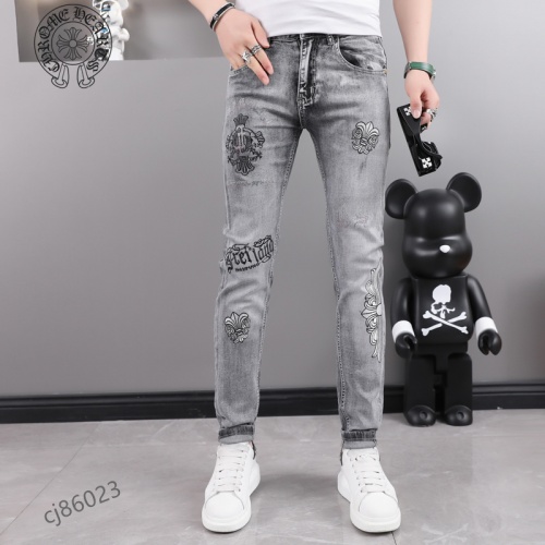 Replica Chrome Hearts Jeans For Men #975909, $48.00 USD, [ITEM#975909], Replica Chrome Hearts Jeans outlet from China