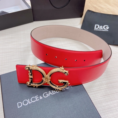 Replica Dolce & Gabbana D&G AAA Quality Belts For Women #979903 $82.00 USD for Wholesale
