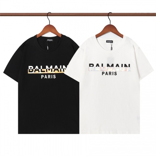 Replica Balmain T-Shirts Short Sleeved For Unisex #981138 $32.00 USD for Wholesale