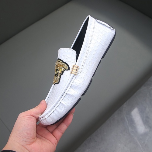 Replica Versace Leather Shoes For Men #981446 $68.00 USD for Wholesale