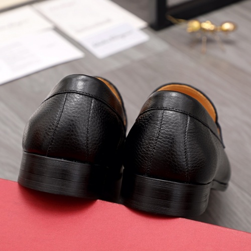 Replica Salvatore Ferragamo Leather Shoes For Men #983897 $85.00 USD for Wholesale