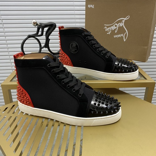 Replica Christian Louboutin High Tops Shoes For Men #985713, $92.00 USD, [ITEM#985713], Replica Christian Louboutin High Top Shoes outlet from China