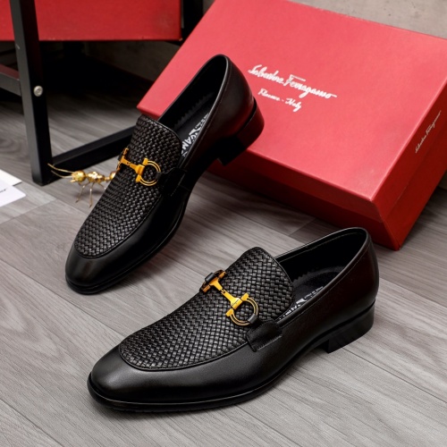 Replica Salvatore Ferragamo Leather Shoes For Men #988155, $100.00 USD, [ITEM#988155], Replica Salvatore Ferragamo Leather Shoes outlet from China