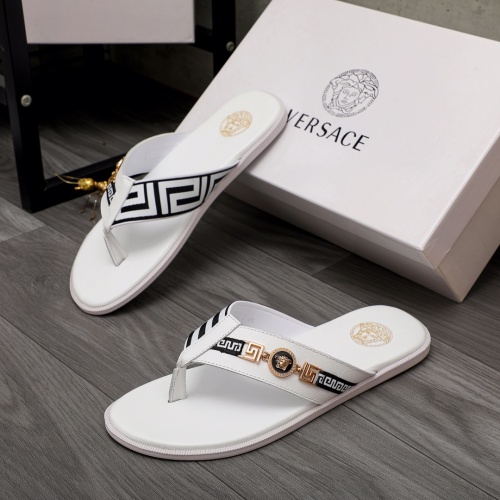 Replica Versace Slippers For Men #988507, $42.00 USD, [ITEM#988507], Replica Versace Slippers outlet from China