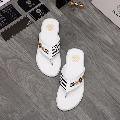 Replica Versace Slippers For Men #988507 $42.00 USD for Wholesale