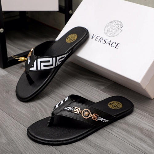 Replica Versace Slippers For Men #988508, $42.00 USD, [ITEM#988508], Replica Versace Slippers outlet from China