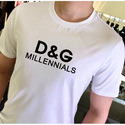 Replica Dolce & Gabbana D&G T-Shirts Short Sleeved For Unisex #989334 $25.00 USD for Wholesale
