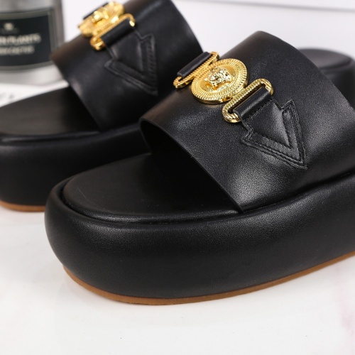 Replica Versace Slippers For Women #989596 $82.00 USD for Wholesale