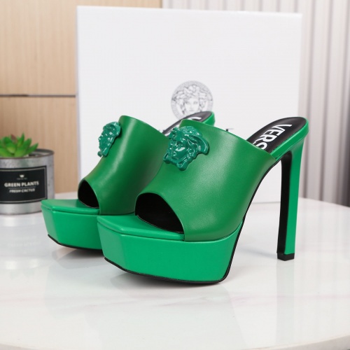 Replica Versace Slippers For Women #989611, $88.00 USD, [ITEM#989611], Replica Versace Slippers outlet from China