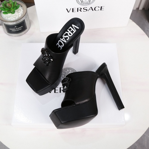 Replica Versace Slippers For Women #989613 $88.00 USD for Wholesale
