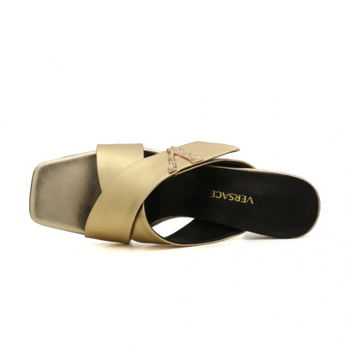 Replica Versace Slippers For Women #989615 $80.00 USD for Wholesale