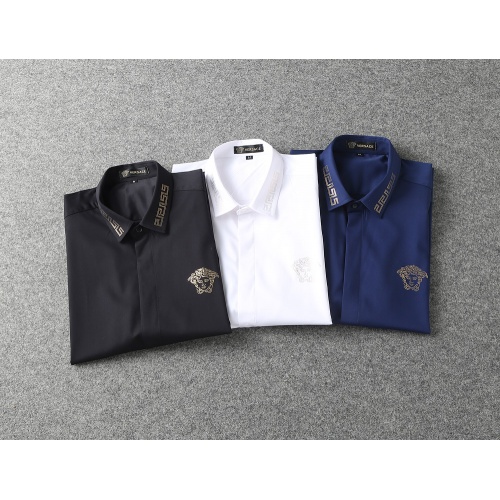 Replica Versace Shirts Short Sleeved For Men #992058 $39.00 USD for Wholesale