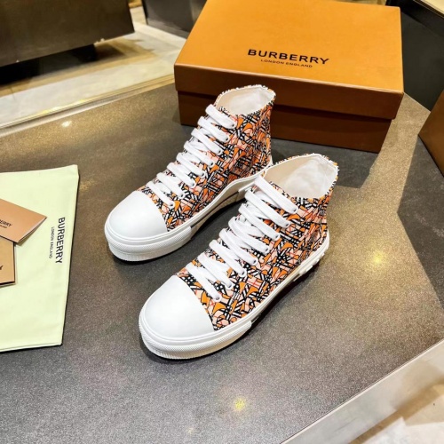 Replica Burberry High Tops Shoes For Men #992659 $88.00 USD for Wholesale