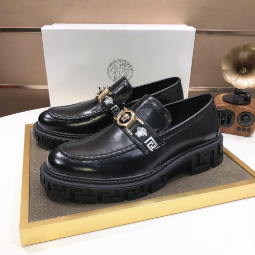 Replica Versace Leather Shoes For Men #994237, $85.00 USD, [ITEM#994237], Replica Versace Leather Shoes outlet from China