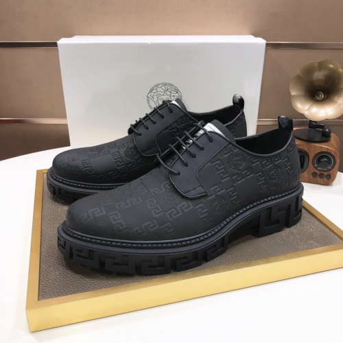 Replica Versace Leather Shoes For Men #994242, $85.00 USD, [ITEM#994242], Replica Versace Leather Shoes outlet from China