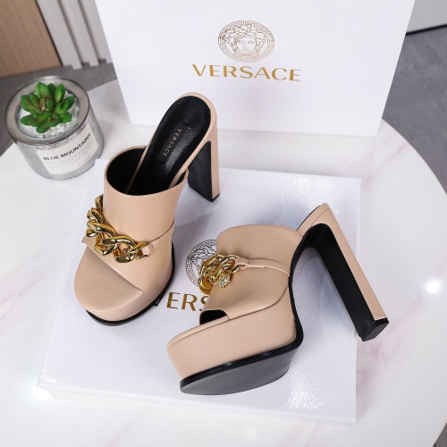 Replica Versace Slippers For Women #995420 $100.00 USD for Wholesale