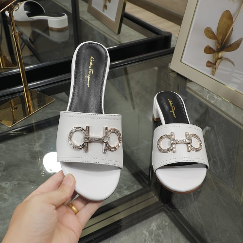 Replica Salvatore Ferragamo Slippers For Women #995653 $82.00 USD for Wholesale