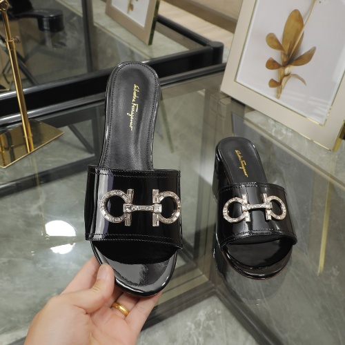 Replica Salvatore Ferragamo Slippers For Women #995665 $82.00 USD for Wholesale