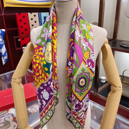Replica Salvatore Ferragamo Silk Scarf For Women #1000003 $56.00 USD for Wholesale