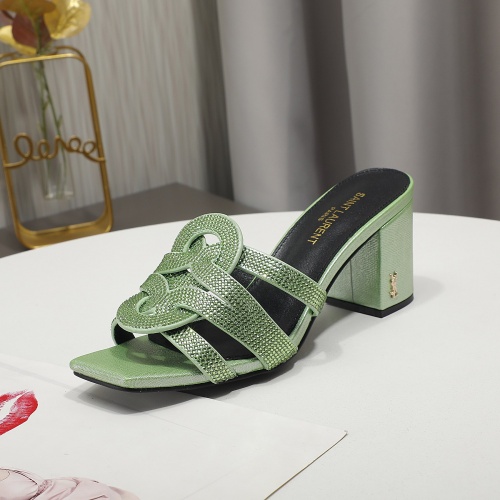 Replica Yves Saint Laurent YSL Slippers For Women #1000803 $82.00 USD for Wholesale