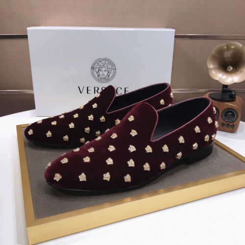 Replica Versace Leather Shoes For Men #1001440, $88.00 USD, [ITEM#1001440], Replica Versace Leather Shoes outlet from China