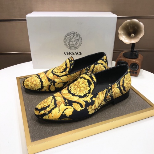 Replica Versace Leather Shoes For Men #1001442, $85.00 USD, [ITEM#1001442], Replica Versace Leather Shoes outlet from China